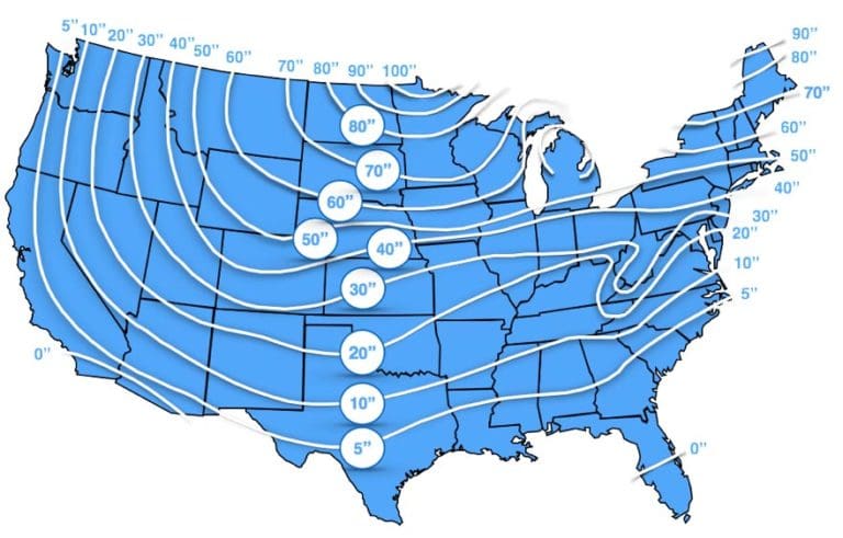 Know Your Frost Line Exterior Renovations   Frost Line Chart 768x491 